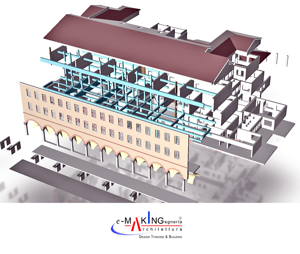 DESIGNS AND CONSTRUCTION MANAGING | Liceo “Laura Bassi”: Restoration with seismic retrofitting